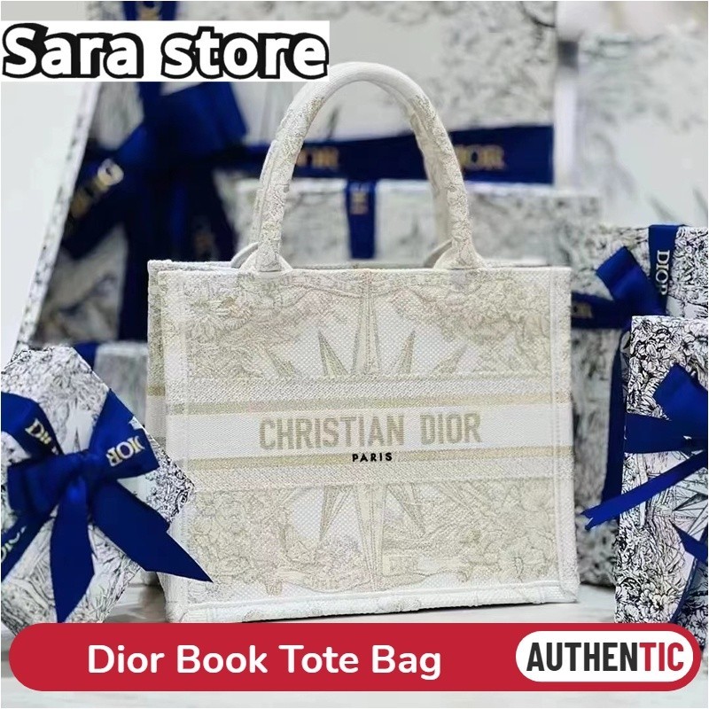 ♞,♘ดิออร์ Dior BOOK TOTE สุภาพสตรี/กระเป๋าสะพาย/กระเป๋าถือ