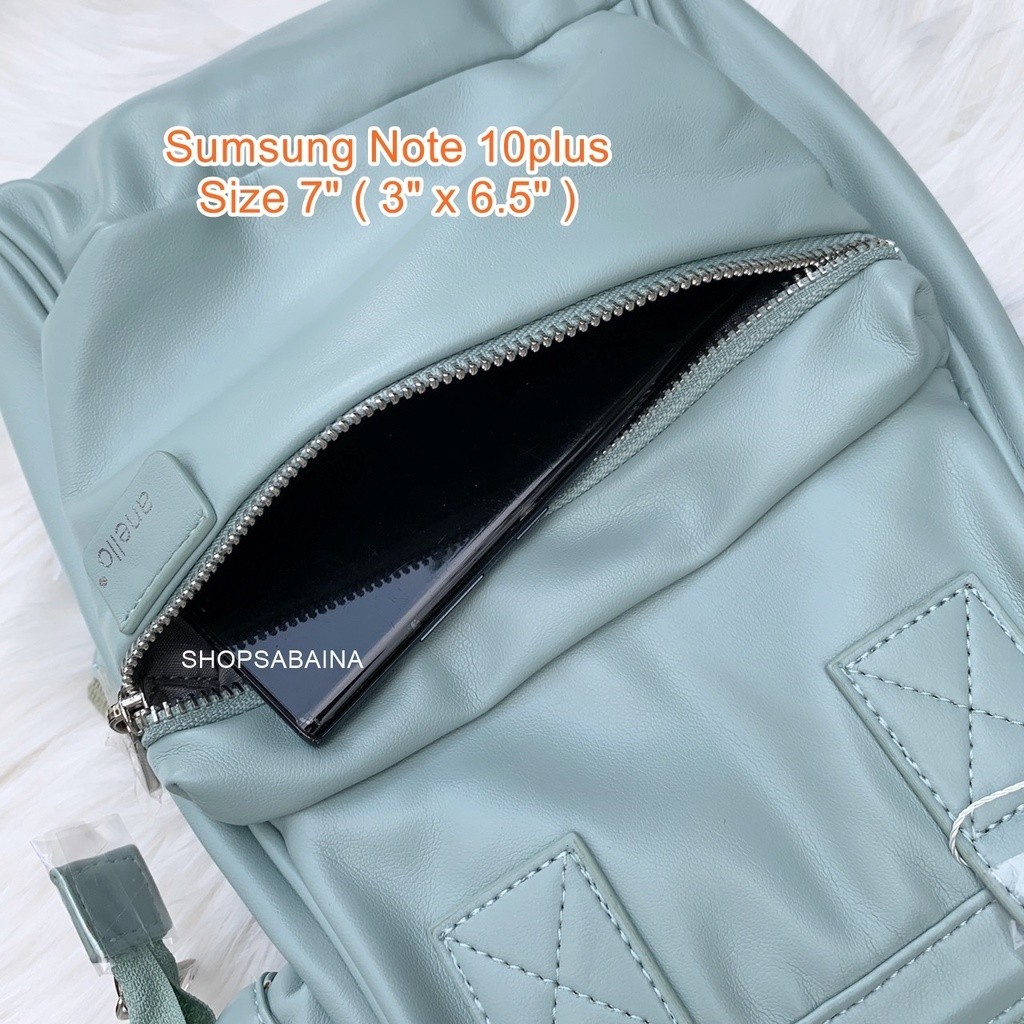 ♞,♘,♙anelloแท้100% PU Tender Micro Backpack กระเป๋าเป้ size Micro