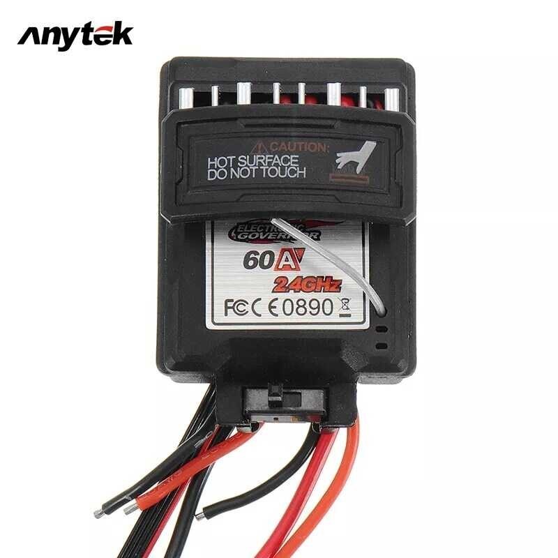 7.4V ANYTEK 60A Brushed Speed Controller ESC for Xinlehong 9125 1/10 RC Car Parts No.25-ZJ07