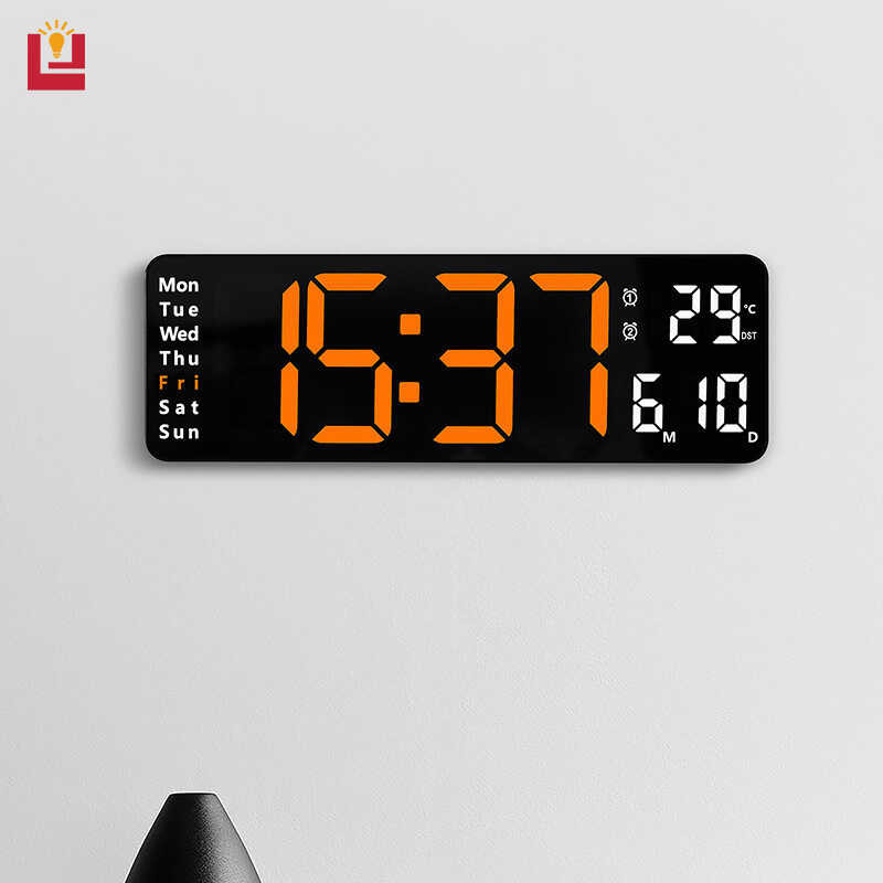 inch YONUO 13 minimalist sitting and hanging dual purpose living room large font electronic clock,