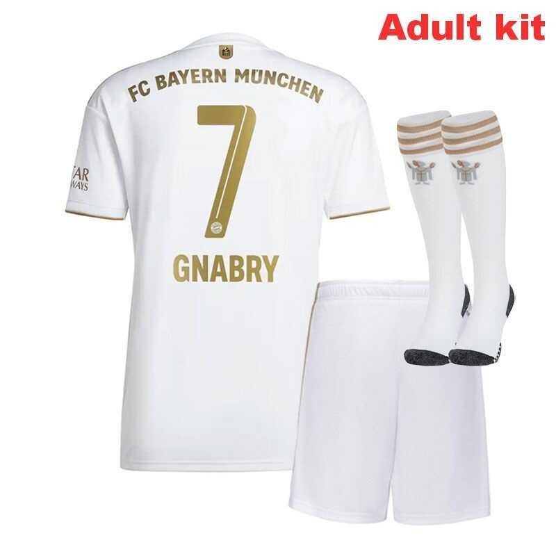 Munich ™ 2022-2023 Adult kit Men's away Football shirt with socks Levandovsky Sane Genabri