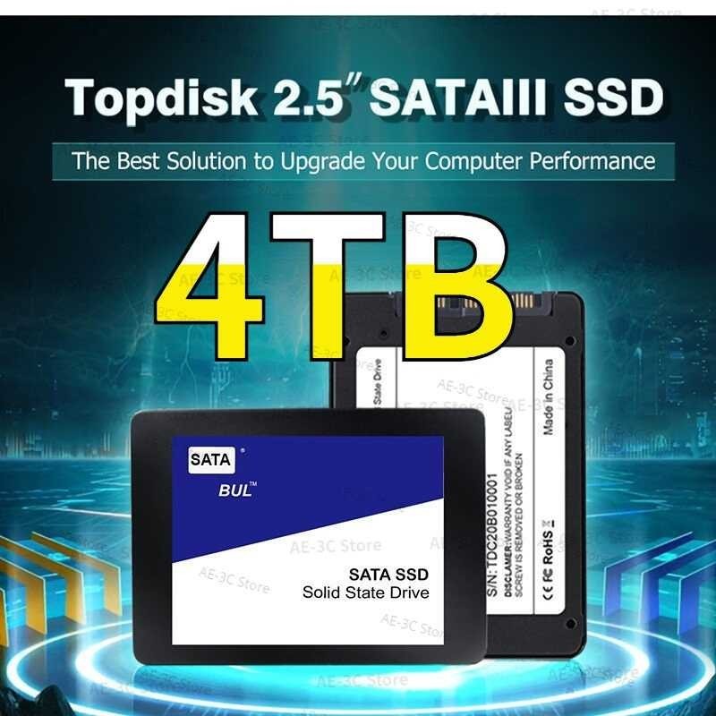 SSD 4TB 2023 2TB 1TB Hard Drive Disk Sata3 2.5Inch Ssd TLC 500MB/S Internal Solid State Drives For  