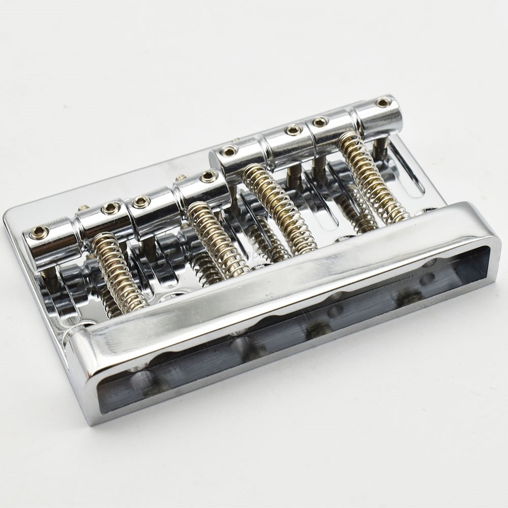 เบส กีซาร์ สะพานประกอบ 4 สายเบสไฟฟ้าสะพานหางพร้อมสกรูและประแจสีดําโครเมี่ยม - รูปที่ 3