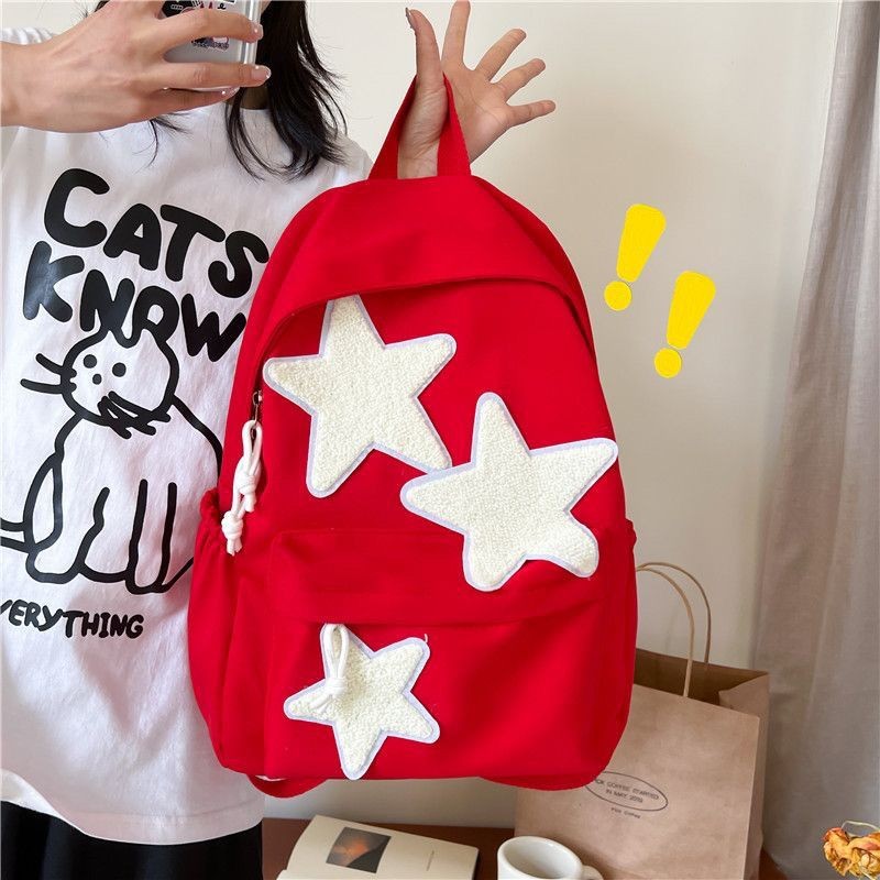 สาวเกาหลี Ins Junior High School School School School School School กระเป๋านักเรียนอเนกประสงค์ Star 