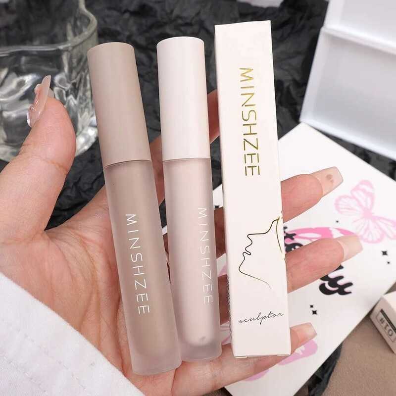 ▥ ของเหลวด้านคอนทัวร์2สีกันน้ำบรอนเซอร์จมูกเงา Rias Wah Highlighter ติดทนนานเครื่องสำอางใบหน้าส