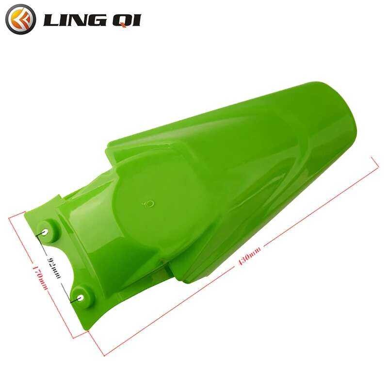 ❥ GQI ดัดแปลงพลาสติกด้านหลัง Fit KLX 110 Kx65 Pit Dirt Bike Mudguards ห