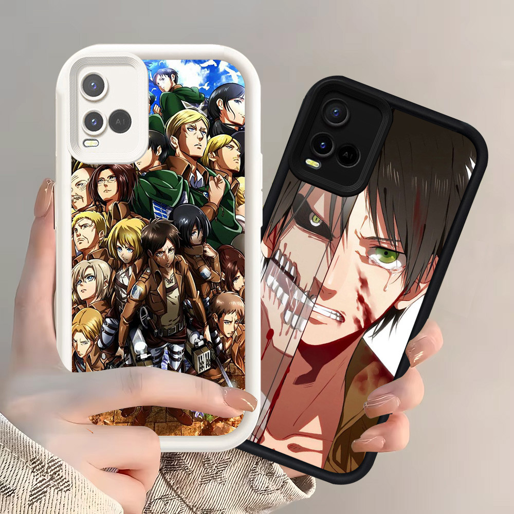 Z-43 Attack on Titan สีขาวสีดําปลอกสําหรับ VIVO Y33s Y21 Y21s V20 Y21t Y21e Pro V21 V21E Y73 กรณี