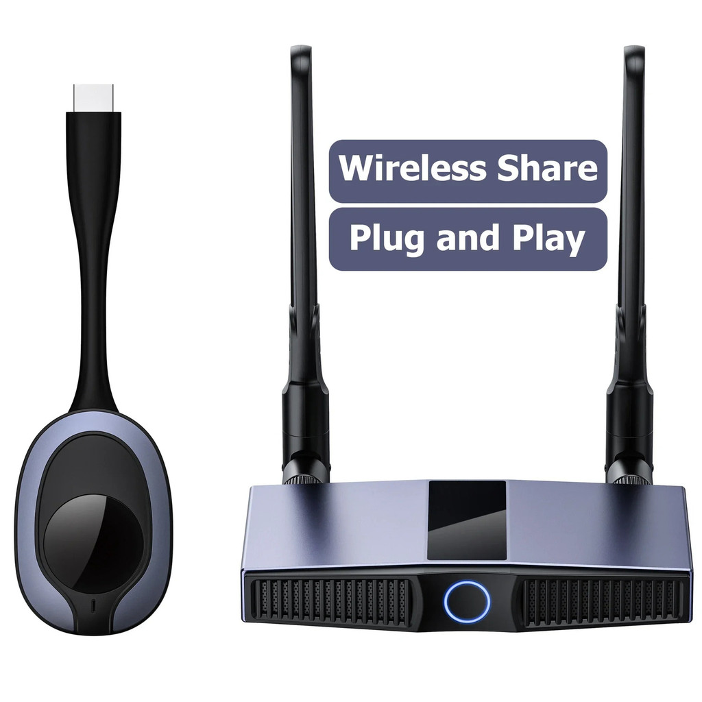 50m 4K Wireless HDMI Video Transmitter และตัวรับสัญญาณ VGA HDMI Extender อะแดปเตอร์ทีวี Dongle สําหร