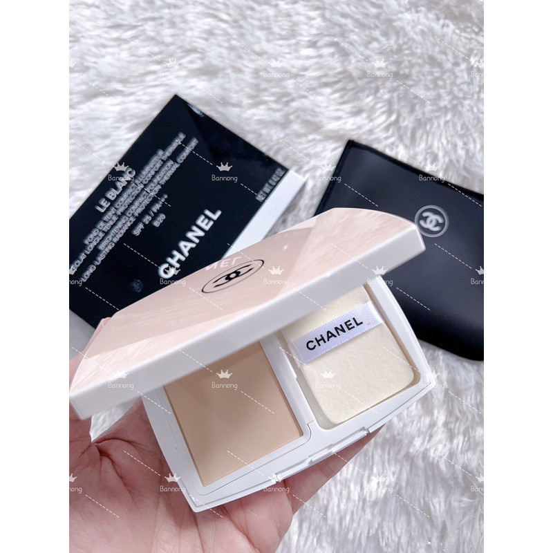 ♞,♘,♙️แป้งผสมรองพื้น ️ chanel le blance brightening compact foundation radiance protection termal c