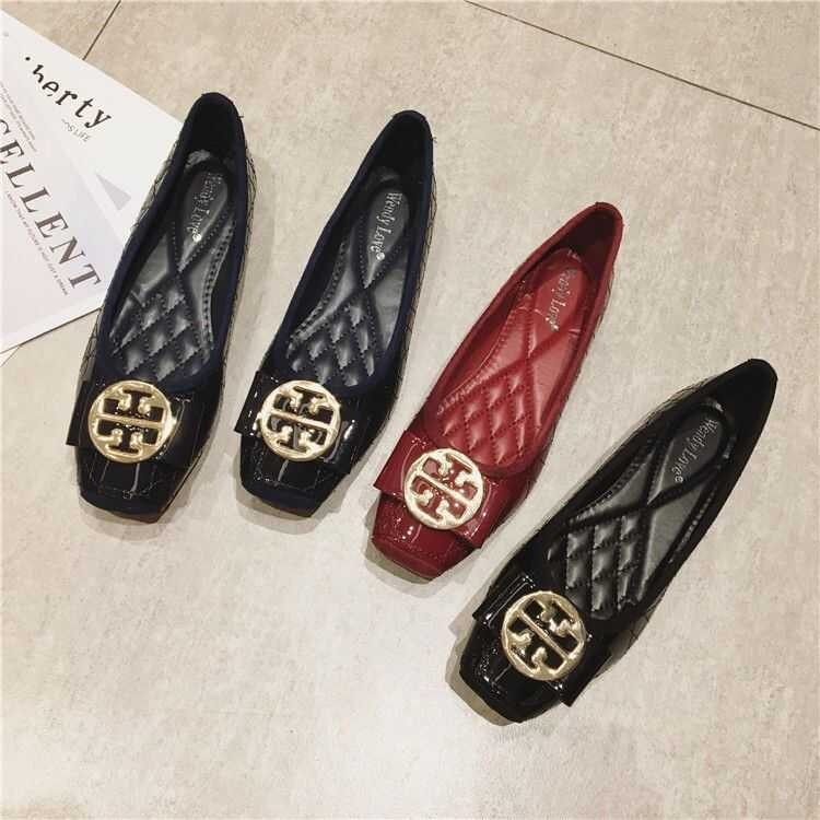 Women's Suede ➧ Ballet Shoes, Korean Fashion Flat Work Shoes