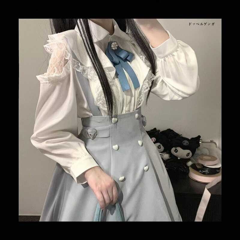 ❤ Lolita Halfskirt Japanese Summer Black Pink Solid Strap Dress Cute Sweet Pony Skirt Landmine St