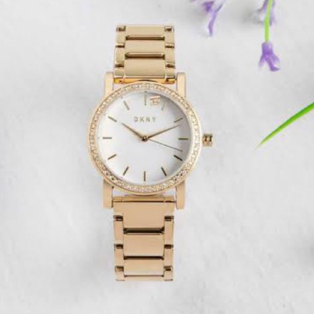 ♞,♘,♙นาฬิกา DKNY Soho Three-Hand Gold-Tone Stainless Steel Watch NY9204 Size 29 mm ตัวเรือนสีทอง หน