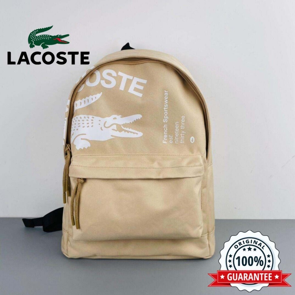 Lacoste กระเป๋าเป้สะพายหลัง ใส่แล็ปท็อป 3 สี