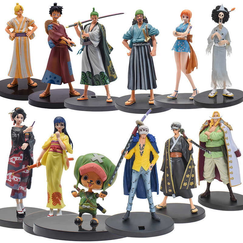 ♎ ♎ 12 One Piece DXF Wano Country Trafalgar D. กฎหมายน้ำ Sanji Luffy Zoro Usopp นาม