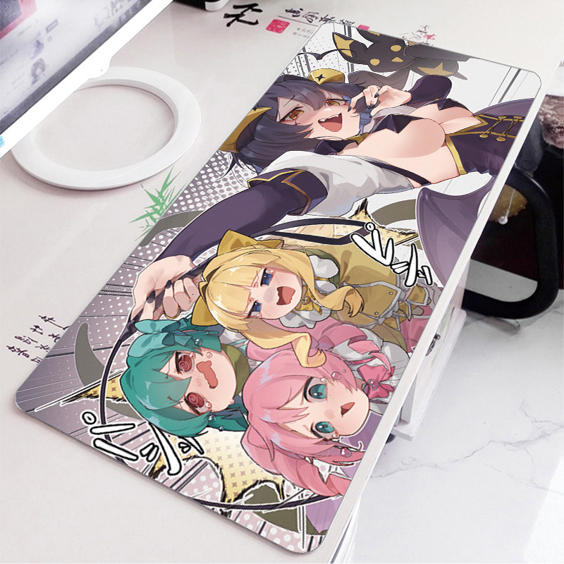 Gushing over Magical Girls Utena Hiiragi Magia Baiser XXL แผ่นรองเมาส์คอมพิวเตอร์ขนาดใหญ่แล็ปท็อปลื่นแป้นพิมพ์แผ่นรองโต๊ะ Mousepad