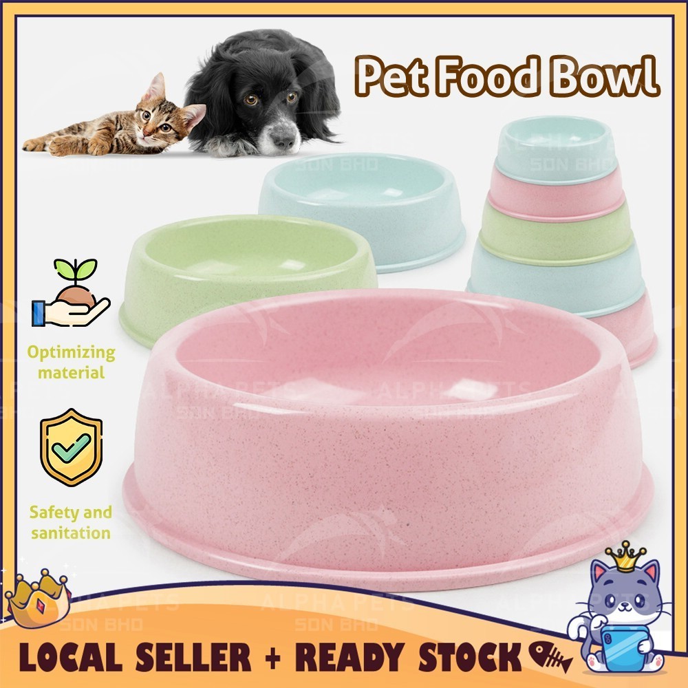 CATQUEEN 18 ซม.ขนาดใหญ่ Eco PP Candy ชามอาหารสัตว์เลี้ยงชามสุนัขชามสัตว์เลี้ยงแมว Anti-skid ข้าวเดี่