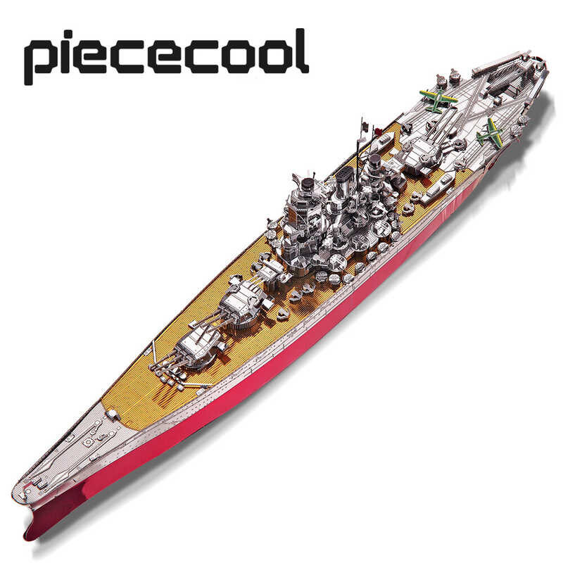 Piececool 3D Puzzles * Watercraft Model Kits, Yamato Battleship Metal Model Building Kit DIY