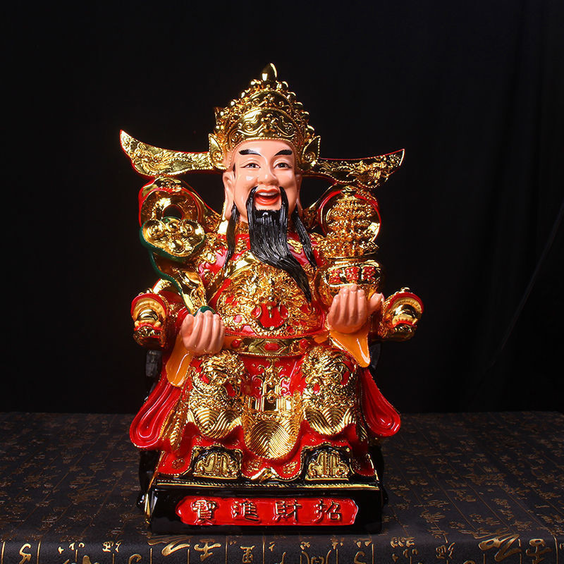 Statue of God of wealth 10161926 inch resin Buddha