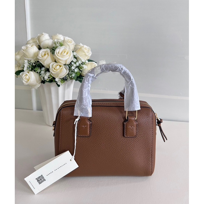 ♞,♘,♙พร้อมส่ง[สด-ผ่อน] Tory Burch Thea Web Mini Satchel 87899/Moose