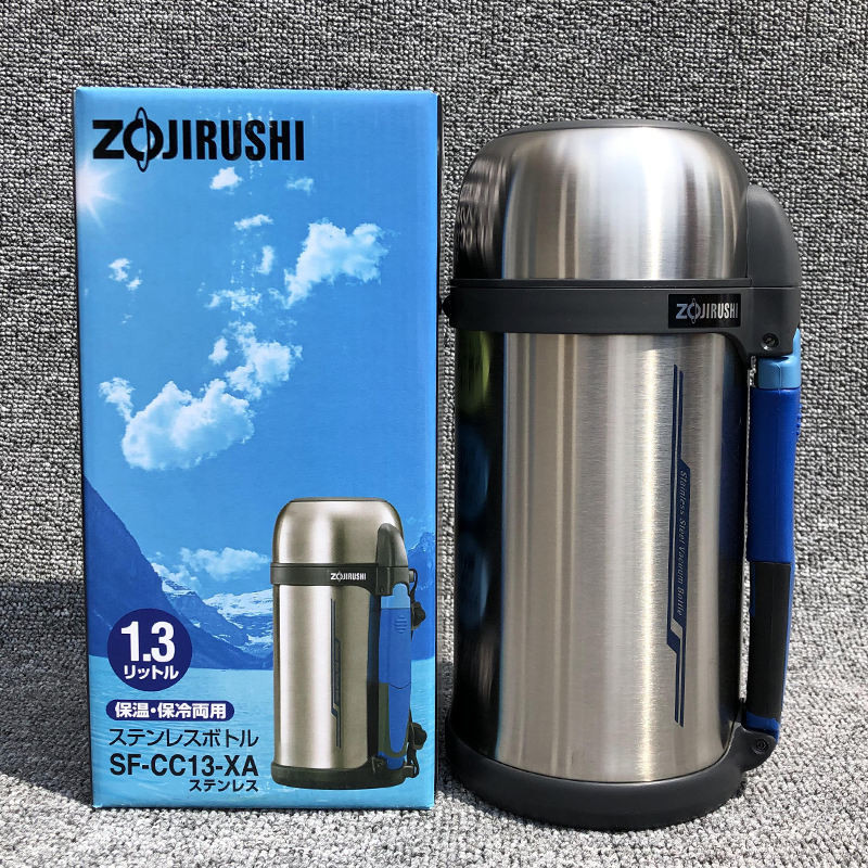 ญี ่ ปุ ่ น Zojirushi สแตนเลสสูญญากาศ Thermos SF-CC20 ความจุขนาดใหญ ่ รถกลางแจ ้ ง Travel Thermos CC15