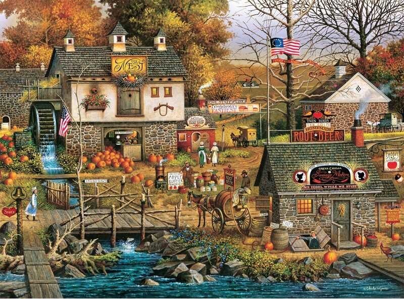 Games Charles Buffalo Wysocki Olde Buck 'S County 300/500/1000ปริศนาชิ้นจิ๊กซอว์