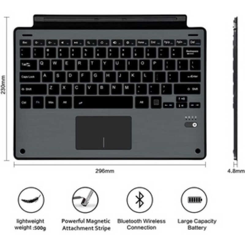 Keyboard for Bluetooth Microsoft Go 2 Go3 Surface Pro 3 4 5 6 pro 7 Type Cover,Ultra-Slim Wireless