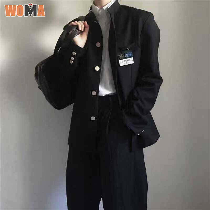 เสื้อแจ็คเก็ต แจ็คเก็ตสีดำ WOMA Zhongshan ชุดนักร้องเครื่อ