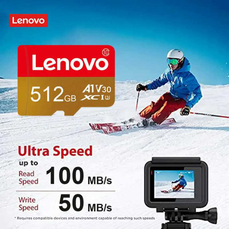 Micro Lenovo 1TB Class10 Mini SD 128GB 256GB A2 V30 U3 Memory 64GB 512GB Extreme Mobile Phone TF Ca
