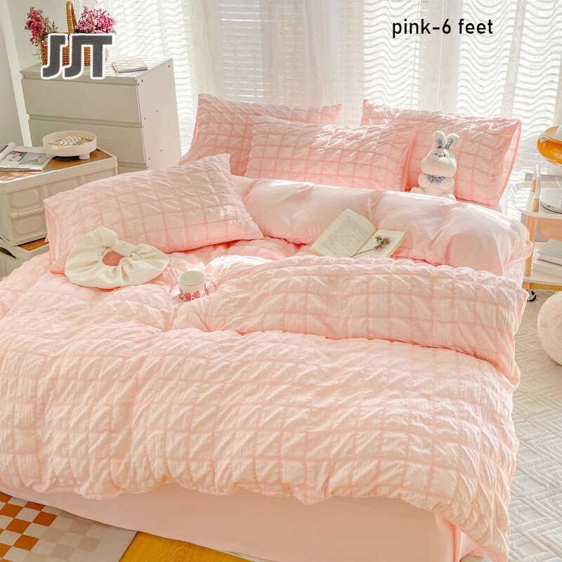 (2*pillowcase+1*sheet+1*duvet JJT Bed cover) size 6 5 feet, with vent, of 4 bedding sheet Mattress