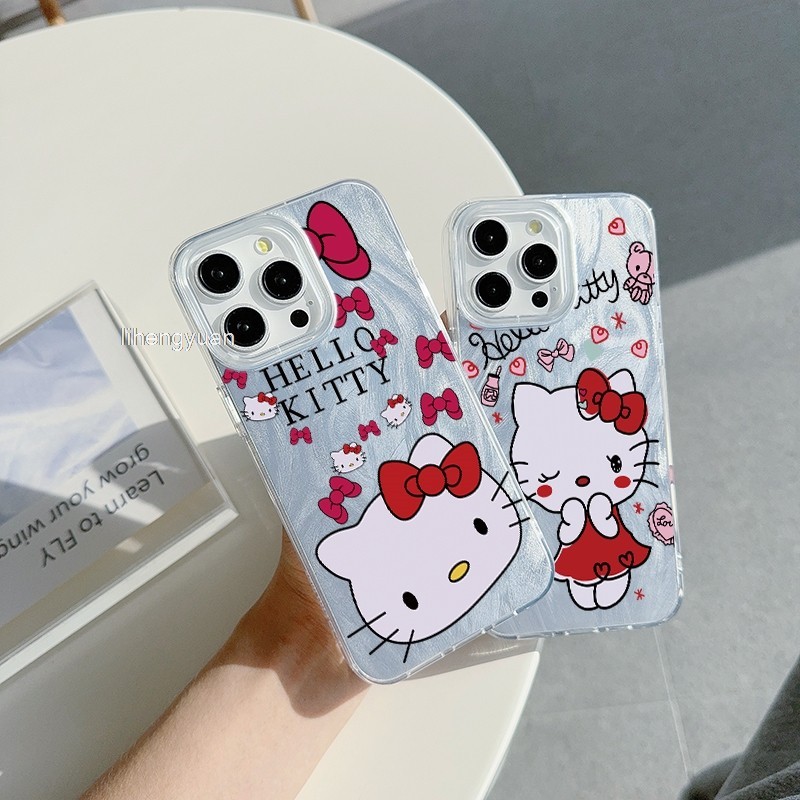 น่ารักการ์ตูน Hello Kitty หัวใหญ่กันกระแทกเคสโทรศัพท์สําหรับ Redmi 12 4G 12R 9A กีฬา 9AT 9i หมายเหตุ