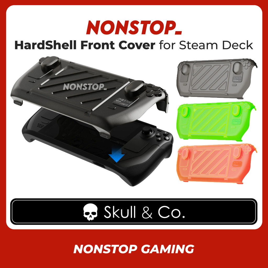 ฝาครอบด้านหน้า Skull & Co HardShell สําหรับ Steam Deck OLED (เข้ากันได้กับ Steam Deck GripCase เท่าน
