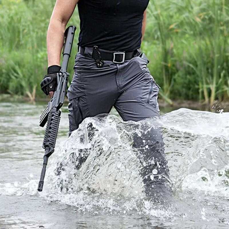 ❤️ Ix9 City Tactical Cargo Pants สู้กับผู้ชาย SWAT ทหารกางเกงกันน้ำได้อย่างรวดเร็วแห้งสบายๆกลาง