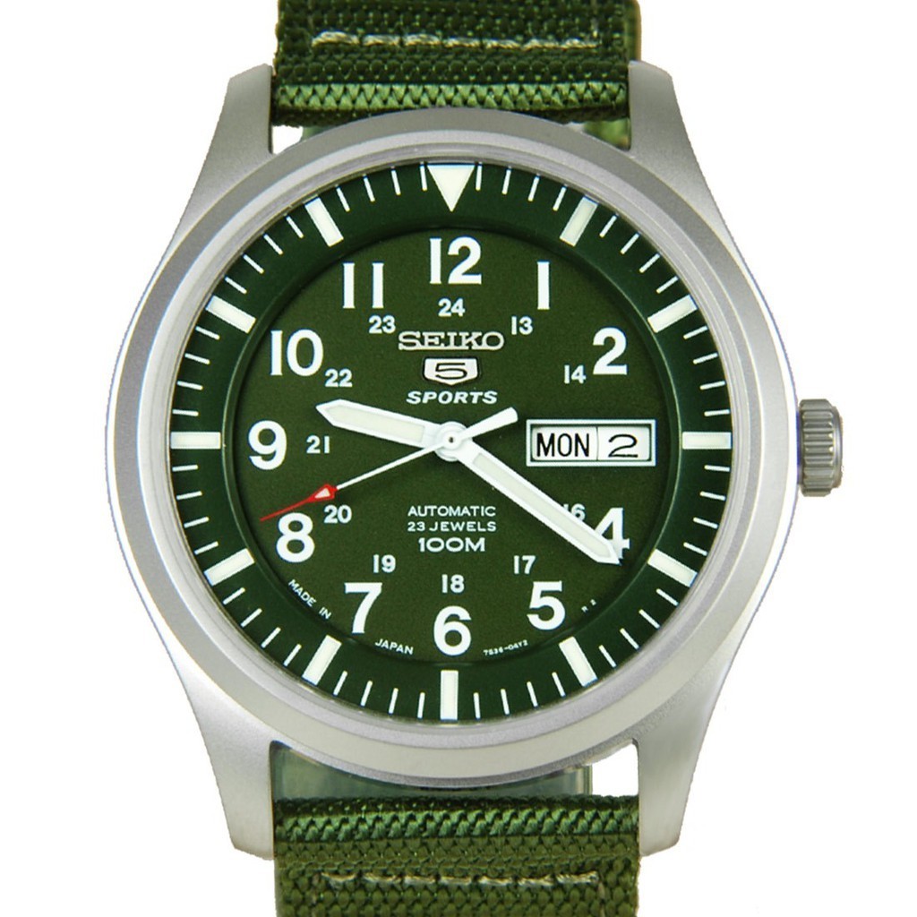 ♞SEIKO 5 Automatic  นาฬิกาข้อมือชาย SNZG09J1 (Made in Japan)