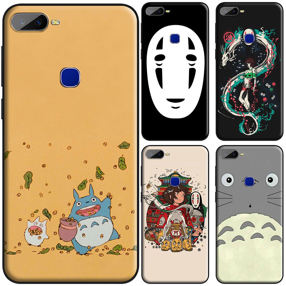เคสซิลิโคนนิ่ม ลาย Totoro Spirited Away Ghibli สําหรับ Apple iPhone 13 Mini 15 Pro 7 8 Plus XS Max 11 14