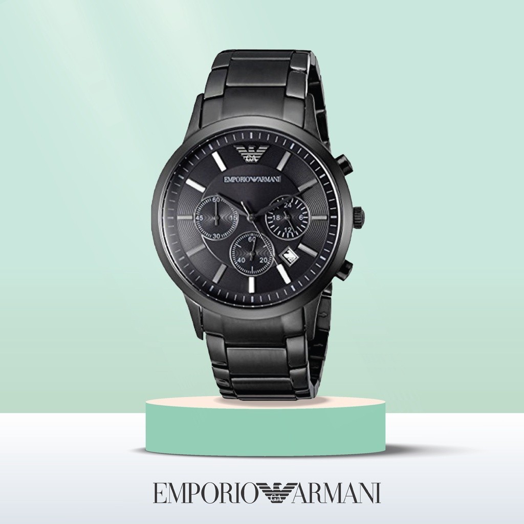 ♞,♘EMPORIO ARMANI รุ่น2453 43mm เอ็มโพริโออาร์มานี่ นาฬิกาผู้ชาย นาฬิกาข้อมือ ของแท้100%  มีพร้อมส่