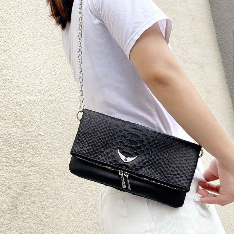 Zadig & Voltaire Shoulder Bag For Women Rock Decoration New Messenger Wing et Handbag