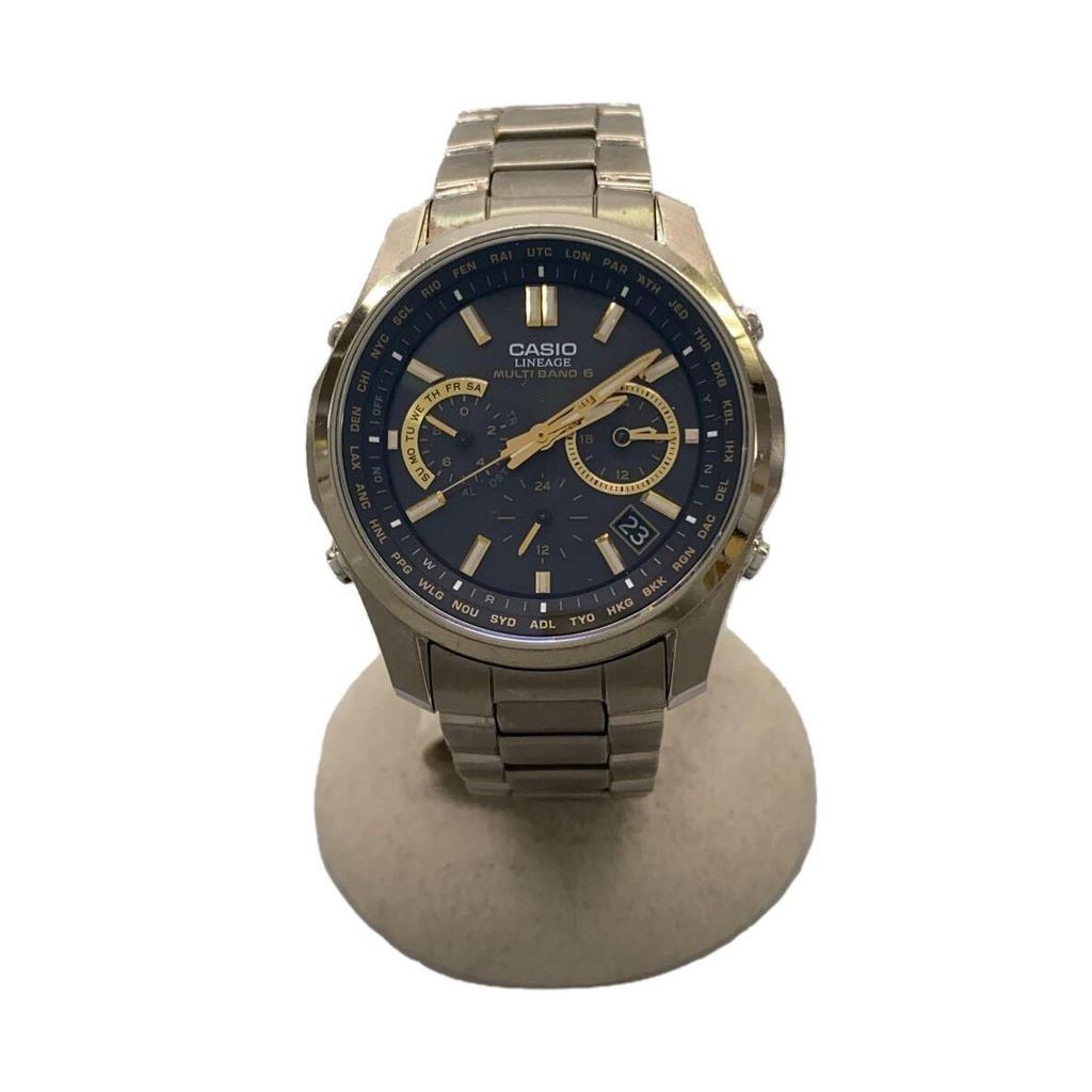 Casio นาฬิกาข ้ อมือ Liw-M610 Men 'S Titanium Analog Quartz ส ่ งตรงจากญี ่ ปุ ่ นมือสอง
