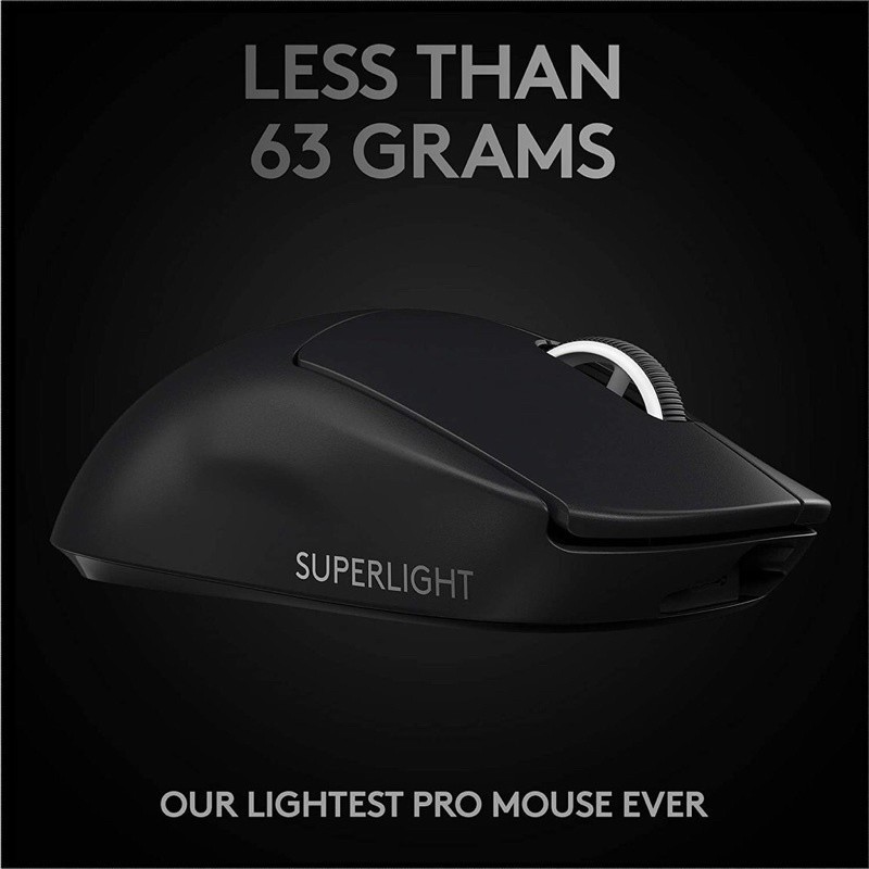 



 ♞,♘,♙(ใหม่แท้ศูนย์ไทยส่งฟรี)Logitech G PRO X Superlight Wireless Gaming Mouse 25,600 DPI(เมาส์