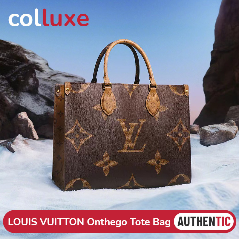 ♞หลุยส์ วิตตอง Louis Vuitton กระเป๋ารุ่น OnTheGo Tote Bag PM/MM ถุงสิริ