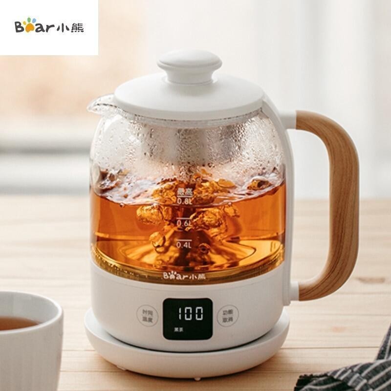 Bear/Tea Electric Coffee Glass Tea Steam Thermostat 0.8L Health Pot Kitchen Kitchenware ZCQ-A08T1