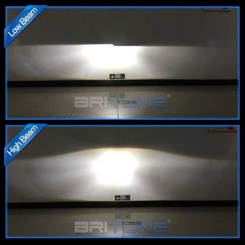 ❤ เลนส์ไฟหน้า Bi-Xenon HID Projector LED Angel Eyes Switchback ไฟเลี้ยวเลน