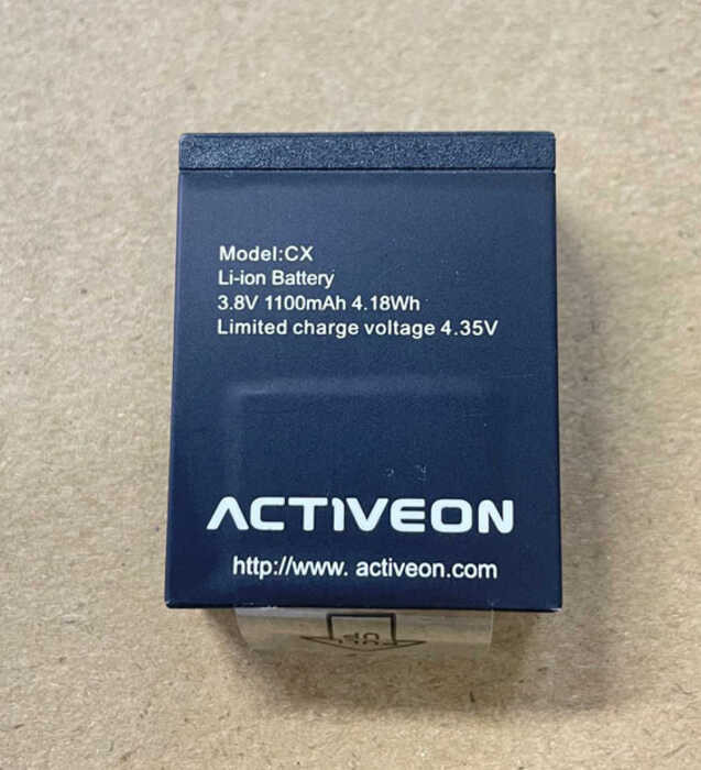 ➧ (มีในสต็อก) แบตเตอรี่ 1100Mah คุณภาพสูงสำหรับ Activeon HD CX G