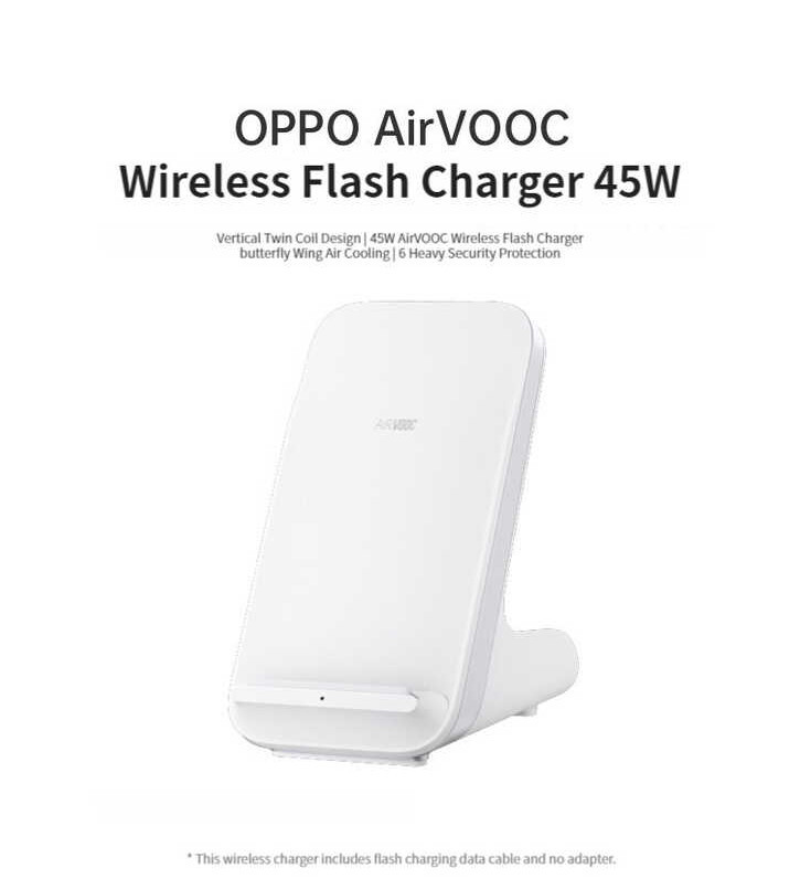45W OPPO ไร้สายแท่นชาร์จไร้สายแนวตั้ง Airvooc โปรโตคอลผีเส