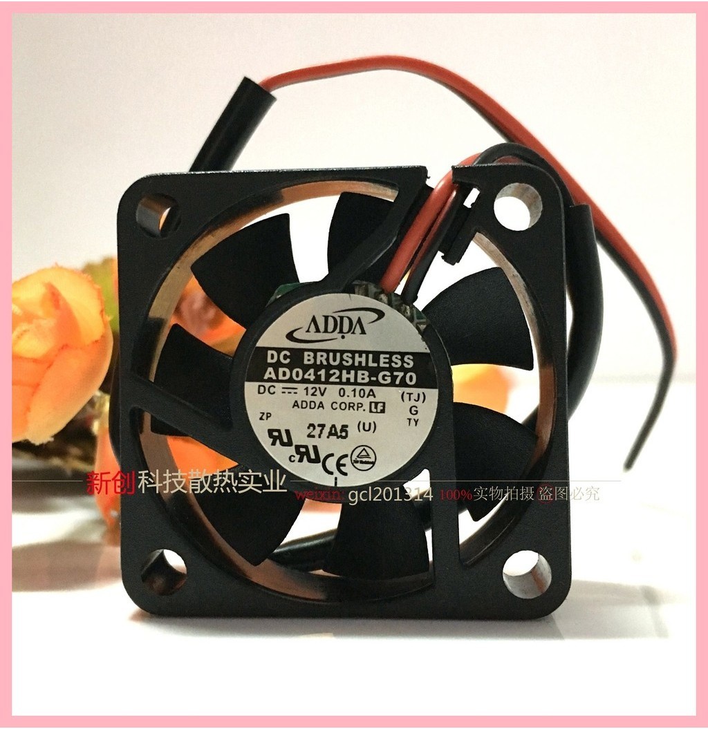 ใหม่ ADDA Barand AD0412HB-G70 12V 0.10 4 ซม. 4010 Double Ball พัดลมเงียบ Mlb8