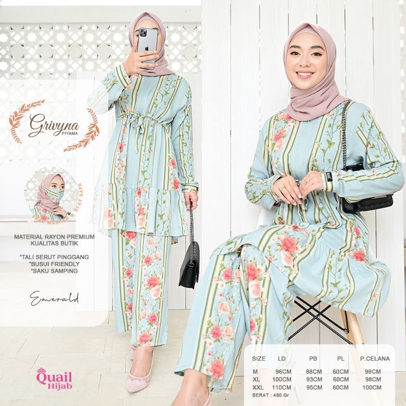 หน ้ ากากฟรี! Grivyna ชุด ori quail ฮิญาบ