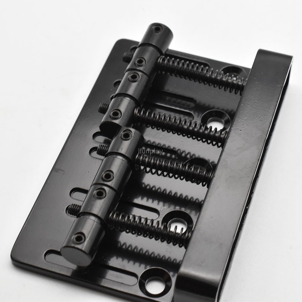 เบส กีซาร์ สะพานประกอบ 4 สายเบสไฟฟ้าสะพานหางพร้อมสกรูและประแจสีดําโครเมี่ยม - รูปที่ 4