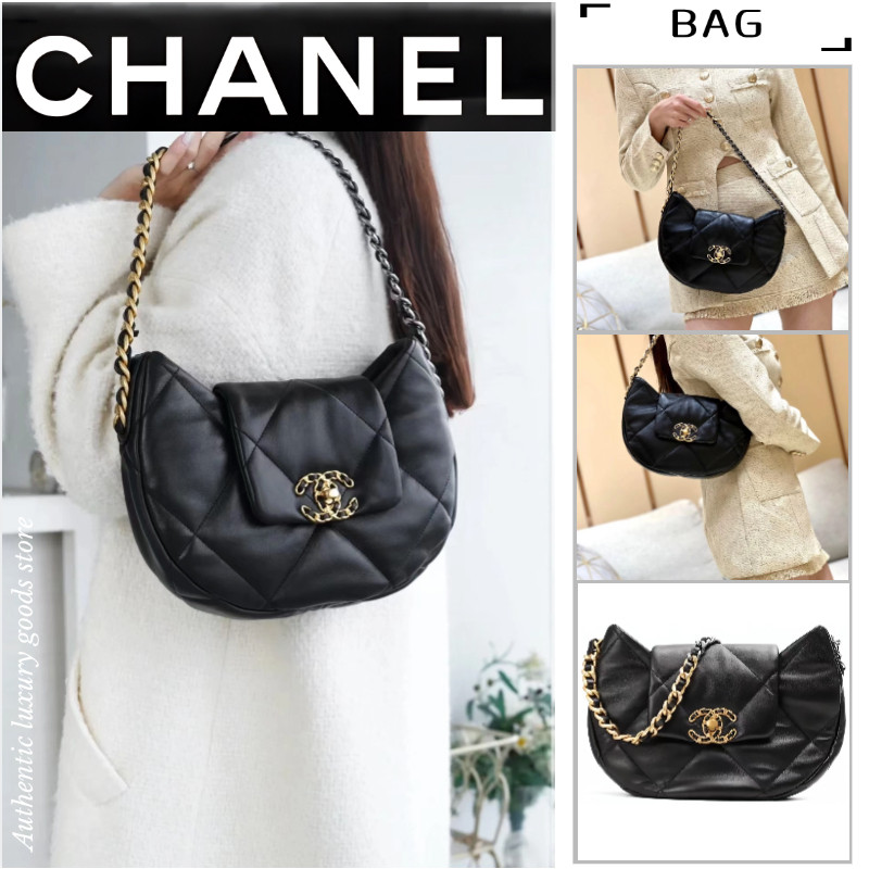 Chanel 19 Bag 24C Early Spring Resort Series Handbag Shoulder Bag/chanel bag แท้