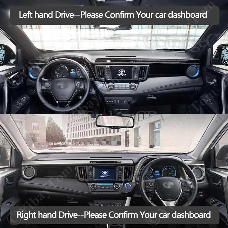 ❤️ สําหรับ Toyota Rav4 Xa40 2013 ~ 2018 RAV 4 40 Anti-Slip หนัง MAT Dashboard Dash
