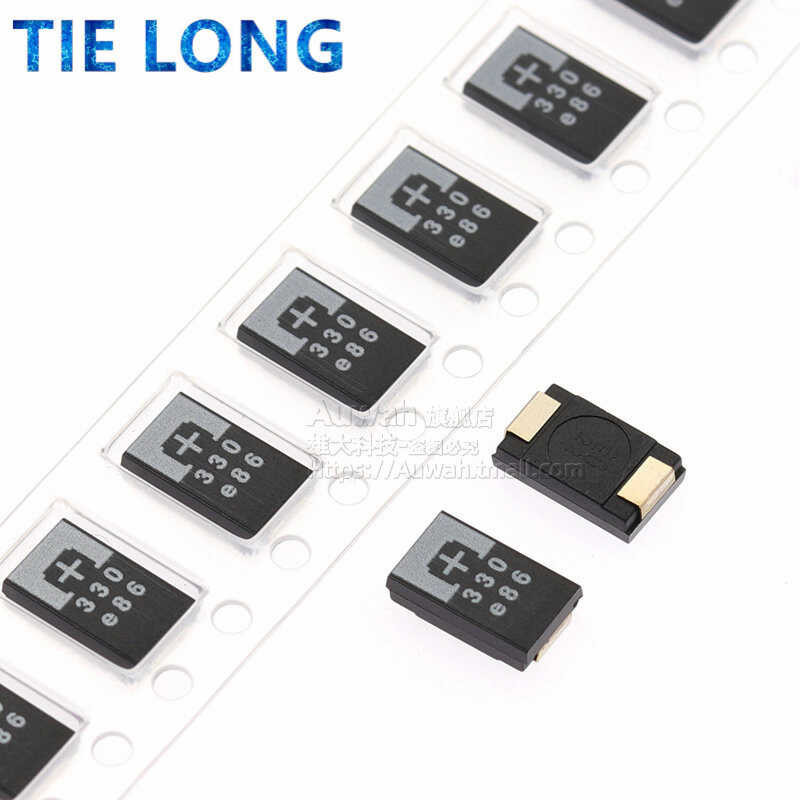 5-10-20Pcs 2R5tpe330m9 330Uf 2.5V 330 6.3V SMD ตัวเก็บประจุ Polymer POSCAP ประเภท D Ultra-บาง7343 D7