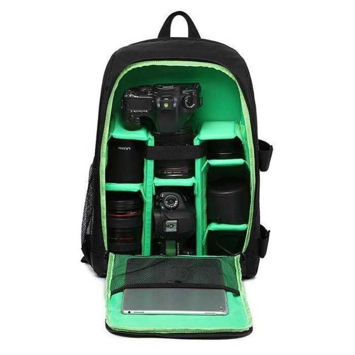 HOT SELL ➧ Waterproof&amp;Shockproof Anti-Theft Dslr Laptop 15.6 17 Inch Camera Video Backpack Bag With